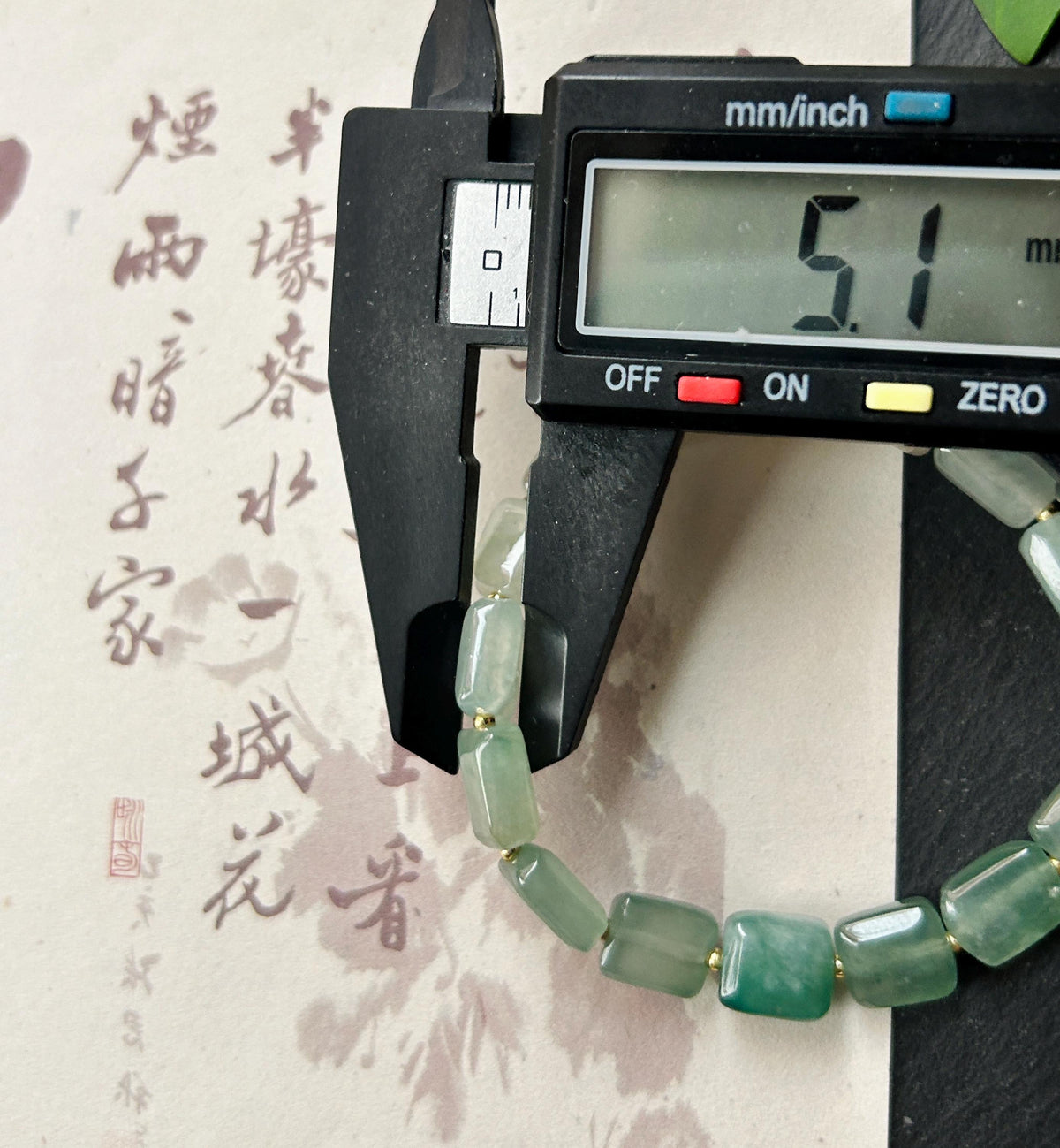 Natural Jadeite Beaded Bracelet Burmese Type A Translucent Icy Gradient Blue-Green Jade 8.5 x 5mm Minimalist Jewelry Freeform Beads