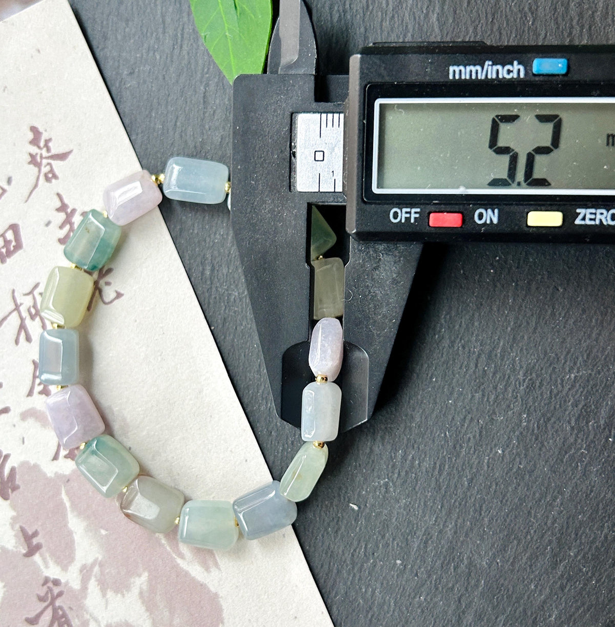 Natural Jadeite Beaded Bracelet Burmese Type A Translucent Icy Macaron Multicolor Jade 8.6 x 5mm Minimalist Jewelry Freeform Beads