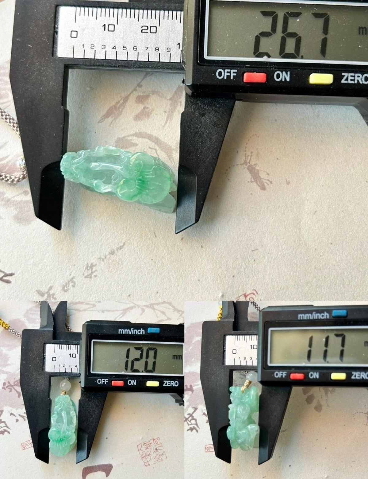 Certified Natural Jadeite Pixiu Pair Pendant Adjustable Cord | Burmese Type A Translucent Icy Vivid Apple Green Jade | Protection Amulet