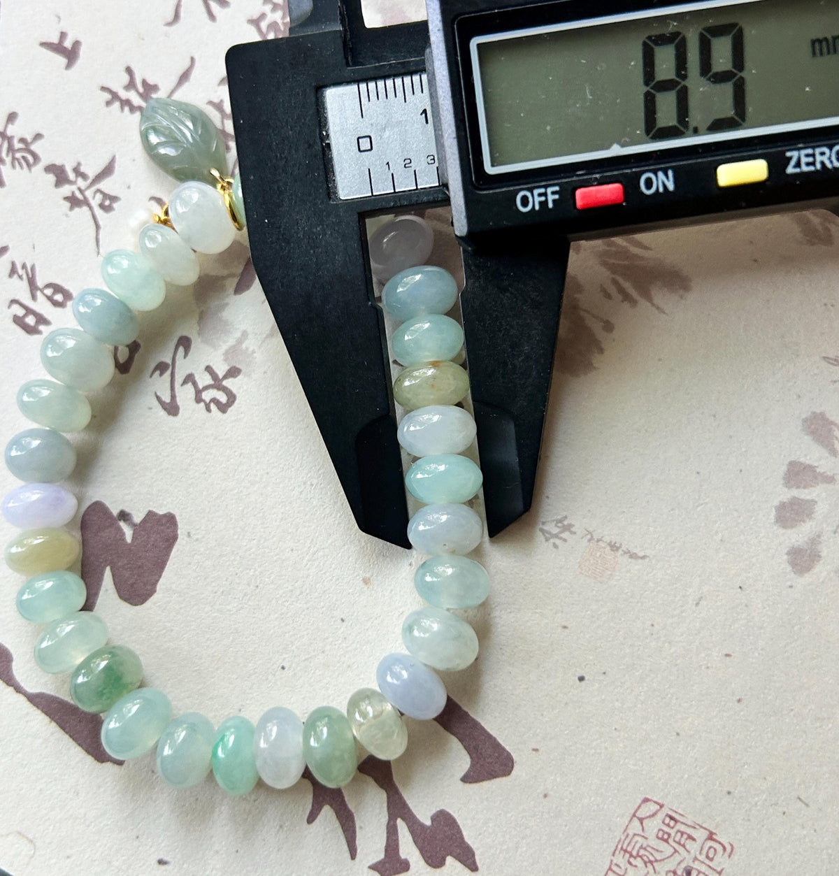 Natural Jadeite Beaded Bracelet, Burmese Type A Untreated Highly Translucent Icy Pastel Macaron Multicolor Jade, 8.5 - 9mm