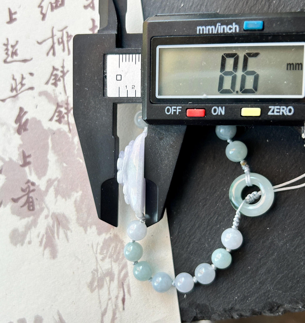 Natural Jadeite Floral Plaque Braided Bracelet Burmese Type A Translucent Fine Glutinous Icy Lavender, Blue, & White Jade